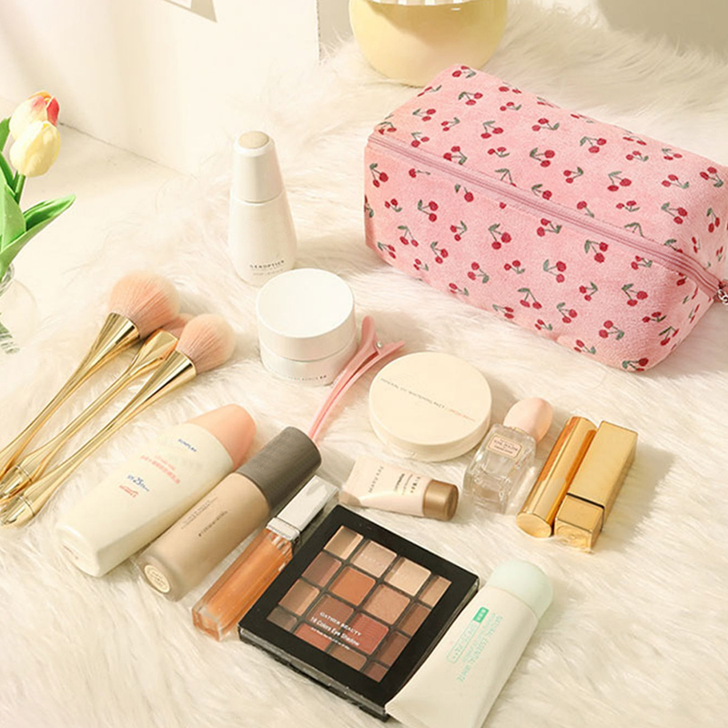 Women's Cosmetic Bag Zipper Makeup Bags Female Girls Brush Lipstic Storage Kit Pouch Toiletry Bags Travel Student Pencil Case