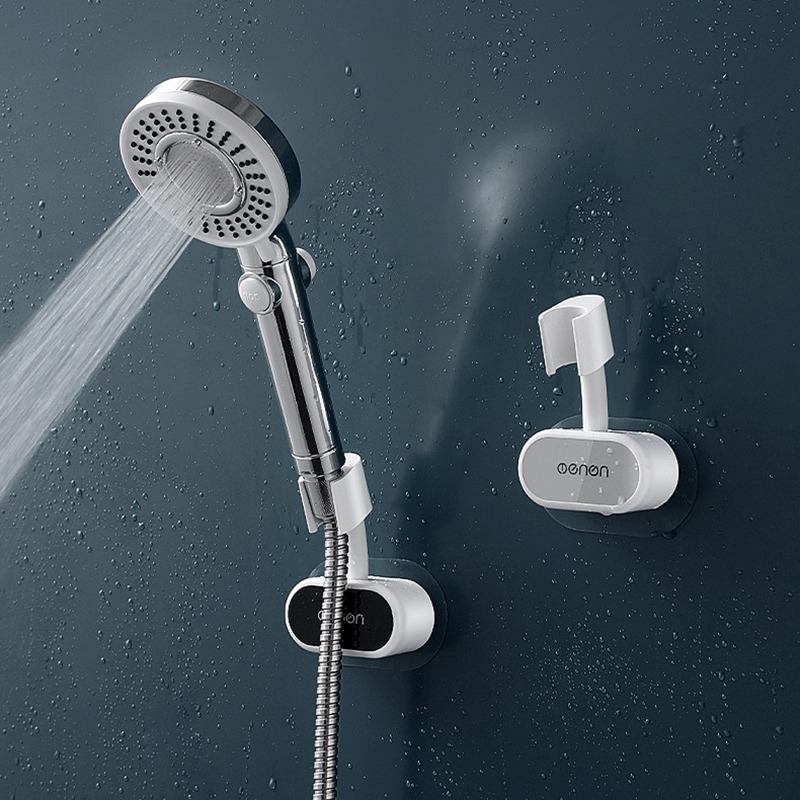 Rotatable Shower Bracket Free Punch Holder Hanging Shower Head Shower Head Adjustable Bathroom Hook Mounted Hand Shower Holder