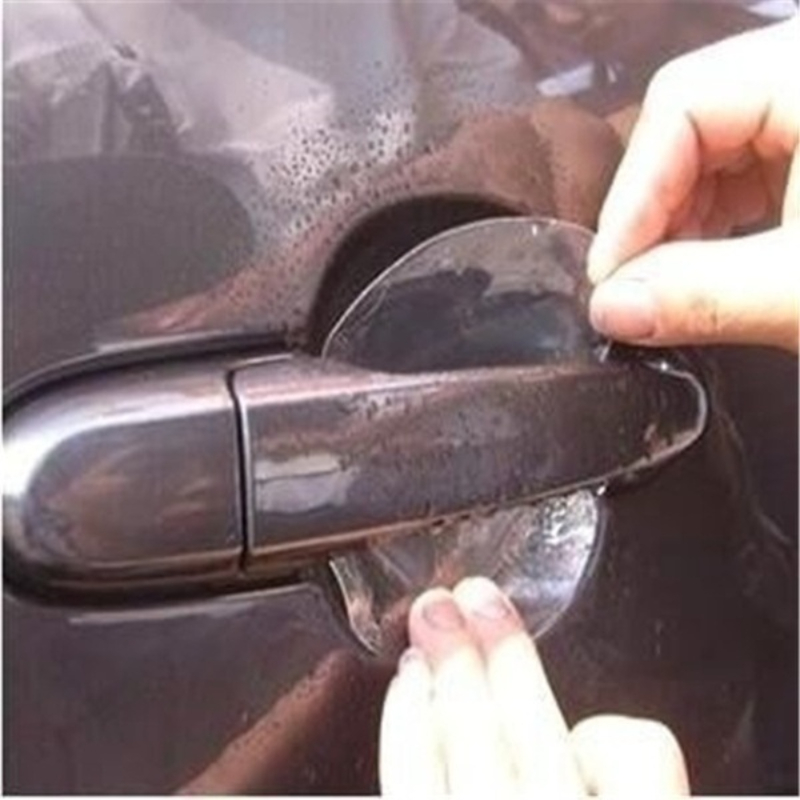 4pcs/set Universal Invisible Car Door Handle Scratches Automobile Shakes Protective Vinyl Protector Films Car Stickers
