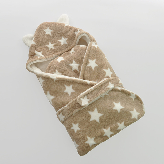 cute Animal shape baby hooded bathrobe towel baby receiving fleece blankets neonatal hold to be Children kids infant bathing