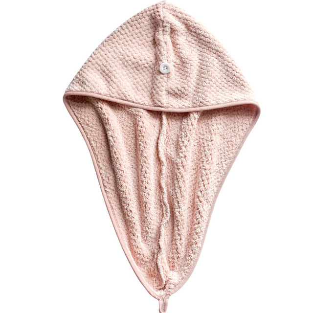 Microfiber Quick Drying Bath Shower Cap Soft Head Towel Hair Dry Wrap Turban Hat  for Household Bathing Decoration
