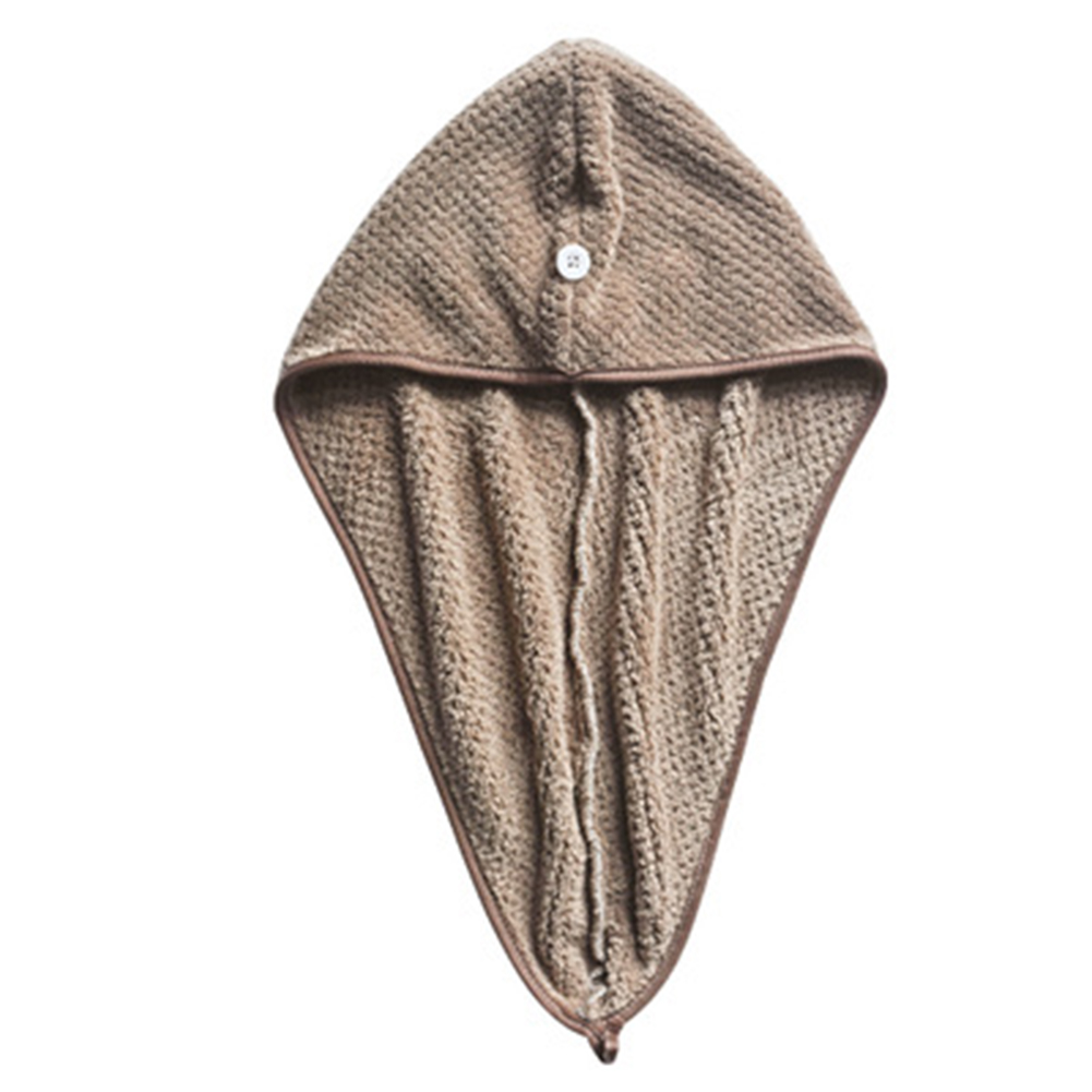 Microfiber Quick Drying Bath Shower Cap Soft Head Towel Hair Dry Wrap Turban Hat  for Household Bathing Decoration