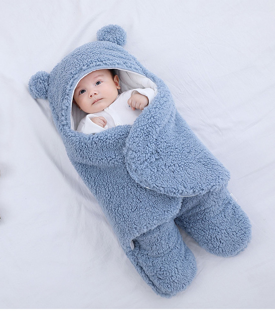 Soft Newborn Baby Wrap Blankets Baby Sleeping Bag Envelope For Newborn Sleepsack 100% Cotton thicken Cocoon for baby 0-9 Months