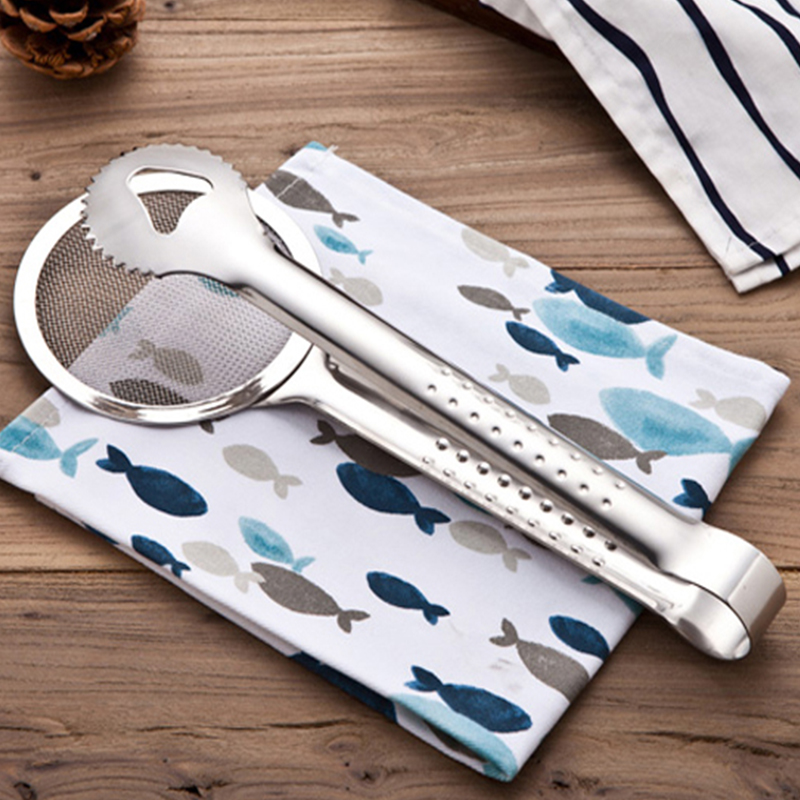 Stainless Steel Fried Filter Clip Sink Kitchen Accessories Cooking Oil-Frying Food Clip Oil Multi-purpose Filter Spoon Colander Tools Kitchen Gadgets