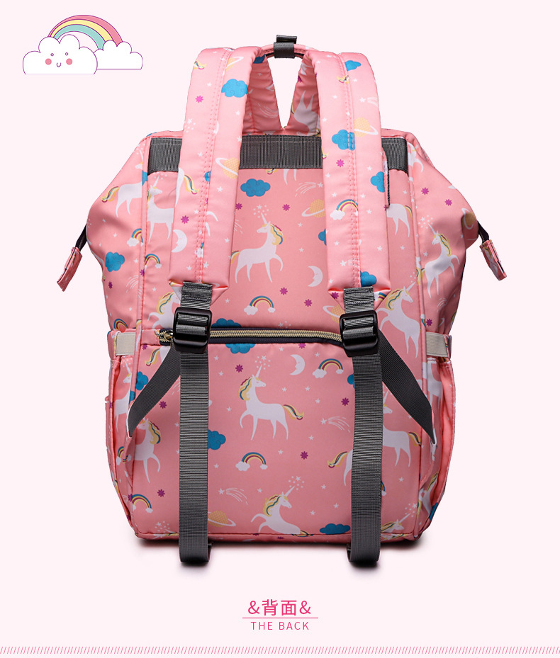 Mummy Bag Diapering Unicorn Mummy Bag Multifunctional Large Capacity Bag Bottle Shoulder Bag Backpack Prenatal Bag Diaper Bags