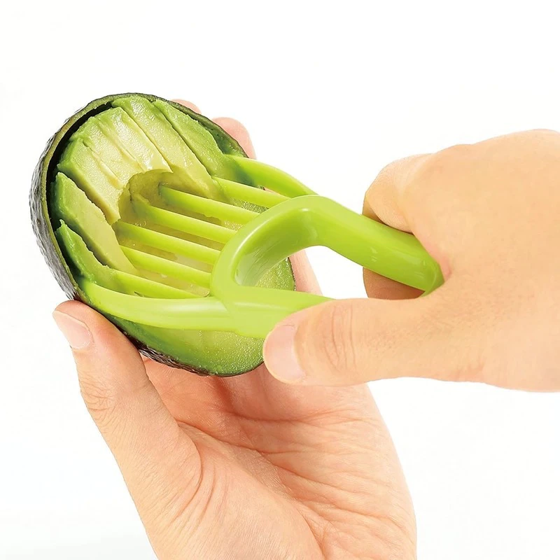 Creative Avocado Slicer Shea Corer Butter Fruit Peeler Cutter Pulp Separator Plastic Knife Kitchen Accessories Vegetable Tools Kitchen Gadgets
