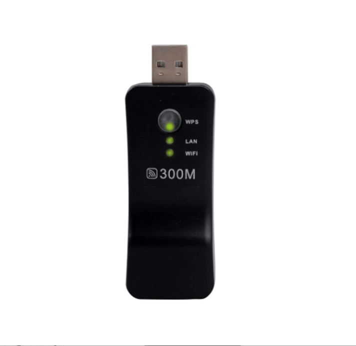 WiFi signal amplifier USB network repeater Universal Wireless TV Network Wifi Adapter WPS 300Mbps Wi-fi Repeater RJ-45 Network Cable For Samsung LG Sony HDTV