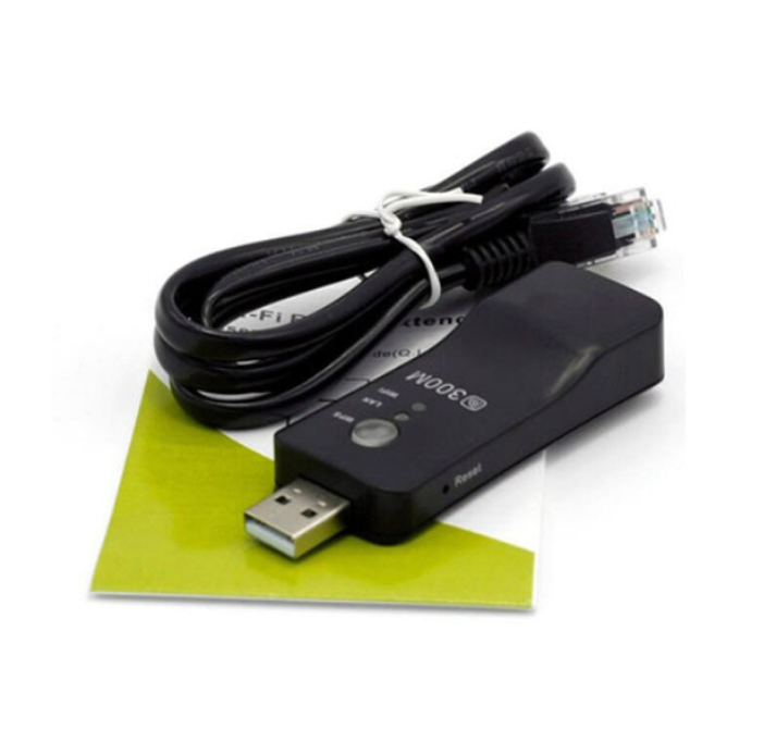 WiFi signal amplifier USB network repeater Universal Wireless TV Network Wifi Adapter WPS 300Mbps Wi-fi Repeater RJ-45 Network Cable For Samsung LG Sony HDTV