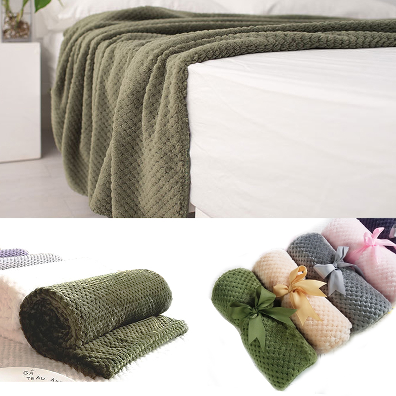Baby Blanket Swaddling Newborn Coral Fleece Blanket Soft Fleece Blanket Solid Bedding Set Quilt Bath Newborn Products 70*100cm