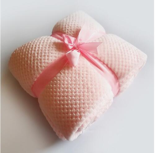 Baby Blanket Swaddling Newborn Coral Fleece Blanket Soft Fleece Blanket Solid Bedding Set Quilt Bath Newborn Products 70*100cm