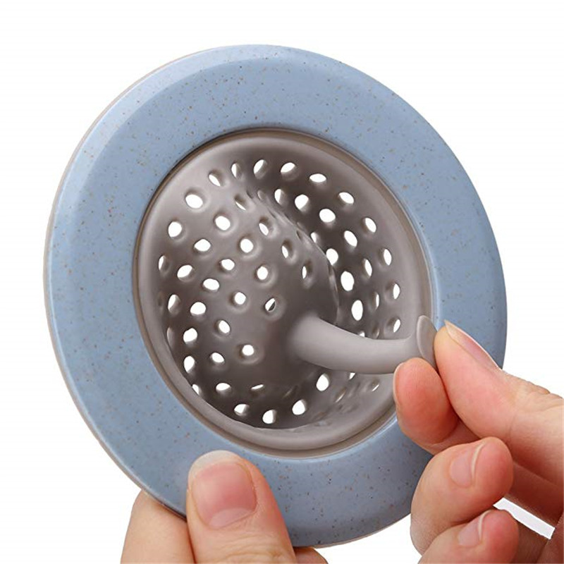 Silicone Kitchen Mesh Sink Strainer Drain Sink Filter Plastic Food Rice Sink Stopper Bathtub Hair  Colander Strainer