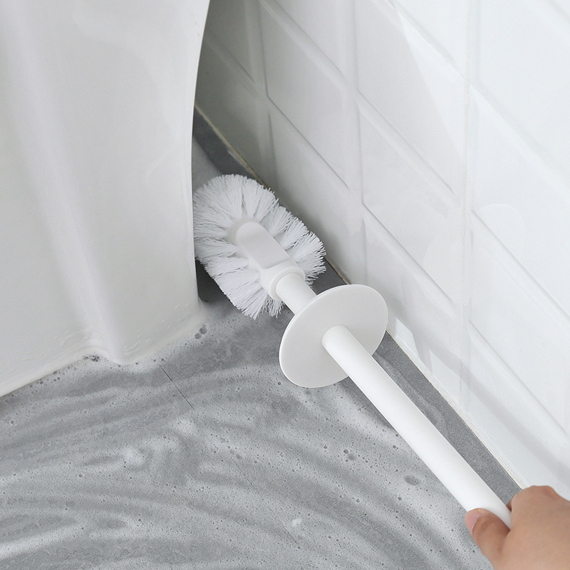 Long Handle Toilet Brush Set Modern Bathroom Cleaning Brush Floor Stand Corner Clean Tool With Holder Bathroom WC Accessories