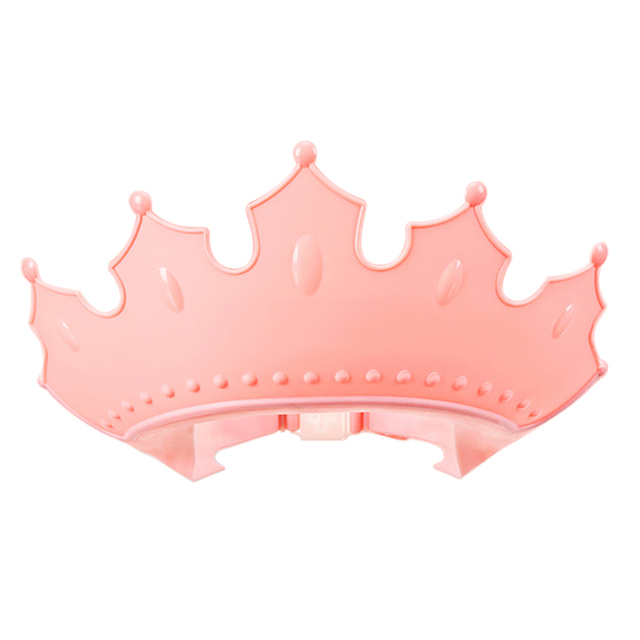 Kids Baby Shower Shampoo Cap Crown Design Adjustable Bath Visor Infant Hair Shield Ear Protection Safe Waterproof Head Cover