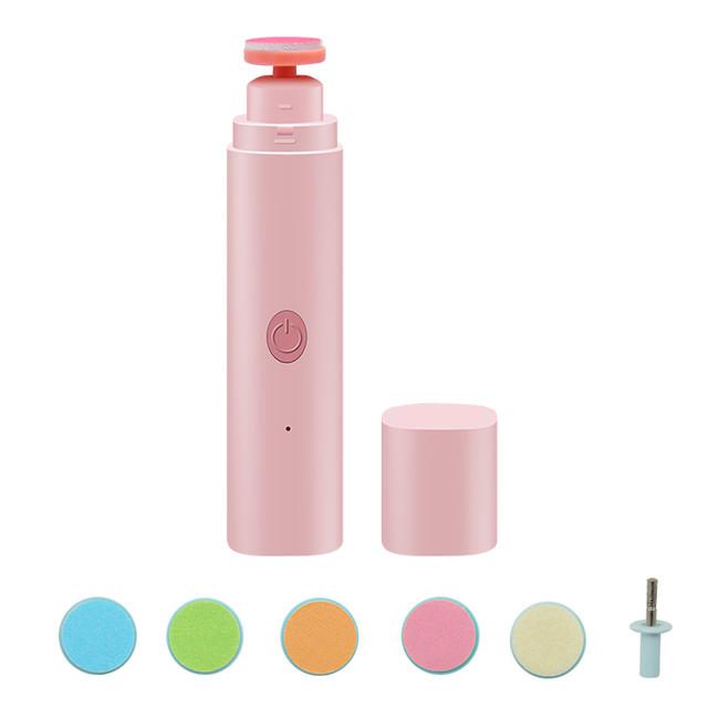 Safety Electric Baby Nail File Clippers Toes Fingernail Cutter Trimmer Manicure Tool Pedicure Care Tool Set for Kids Scissors