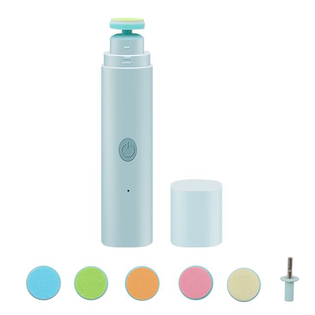 Safety Electric Baby Nail File Clippers Toes Fingernail Cutter Trimmer Manicure Tool Pedicure Care Tool Set for Kids Scissors