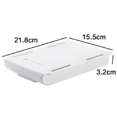 Self Stick Pencil Tray Under Desk Drawer Storage Box Hidden Stationery Organizer For Office Home Storage Organizer