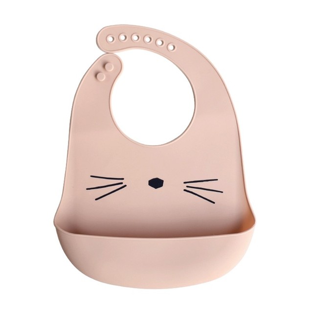 Waterproof Soft Baby Silicone Bibs Cute Cartoon Printed Kids Girl Boy Adjustable Children Bib Baby Lunch Feeding Stuff