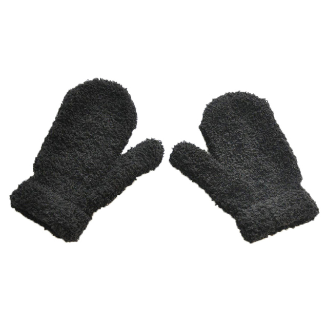 1-4years Children Winter Warm Gloves Baby Girls Baby Boys Toddler Knitted Acrylic Gloves For Baby Warm Rope Full Finger Mittens