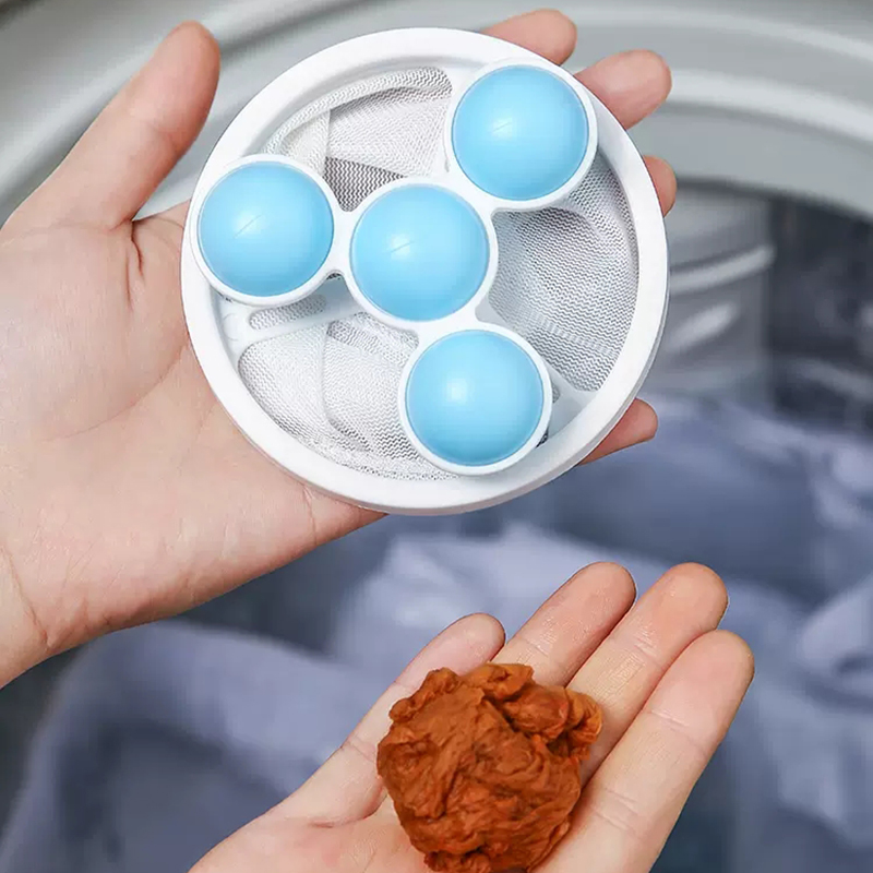 Laundry Hair Remover Washing Machine Filter Mesh Floating Lint Hair Catcher Pet Hair Removal Clothes Mesh Dirty Cleaning Balls