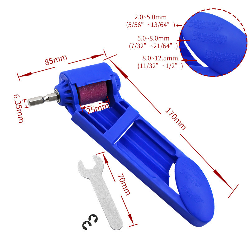 Corundum Grinding Wheel Drill Bit Sharpener Hand Tools Titanium Drill Powered Tool Parts Nail Drill Bits Set For Grinder Grill
