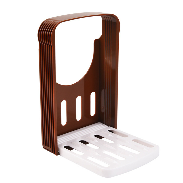 Bread Loaf Toast Bun Cutter Slicer Bakeware Slicing Tool Foldable Loaf Cutter Rack 4 Slice Thicknesses Kitchen Accessories