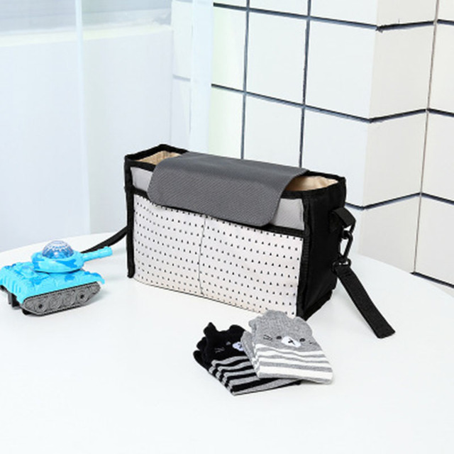 2 Colors Diaper Bag Baby Milk Bottle Insulation Bags Mummy Storage Bag for Baby Stuff Collection Stroller Accessories Baby Care
