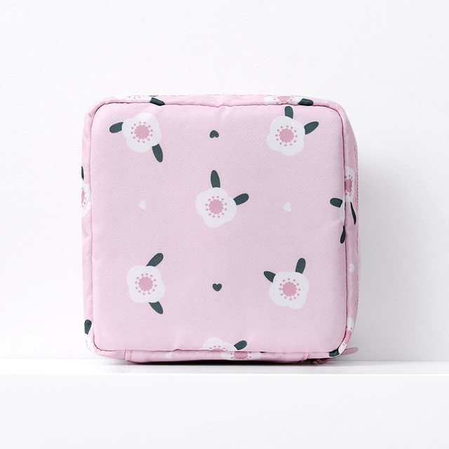 Napkin Sanitary Pad Pouch Women Girl Cute Towel Storage Bag Coin Purse Lipstick Headphone Case Sanitary Credit Card Holder Bags
