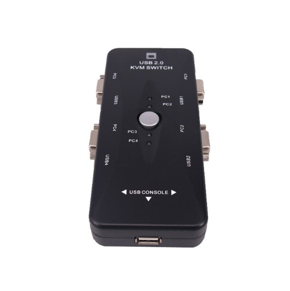 One drag four sharers USB 2.0 KVM Switch 4 Port VGA Splitter Printer Mouse Keyboard Pen Drive Share Switcher 1920x1440 VGA Switch Box Adapter