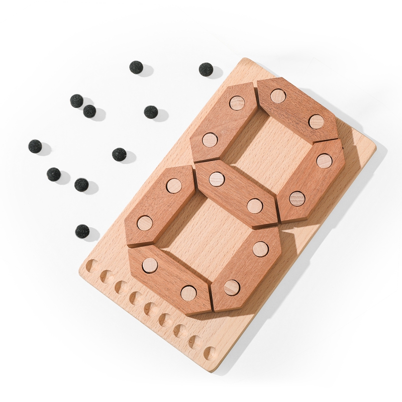 1 Set Baby Toys Creative Wooden Puzzle 0-9 Number Shape Matching 3D Puzzle Board Game Wooden Montessori Toys For Children Gifts