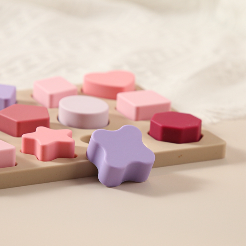 Wooden Geometric Shapes Montessori Puzzle Sorting Math Bricks Preschool Learning Educational Game Baby Toddler Toys for Children