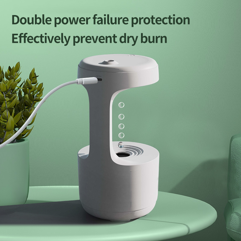 Counter Gravity Air Humidifier Water Drop Backflow Aromatherapy Machine Office Household Heavy Fog Spray Meter Aroma Diffuser