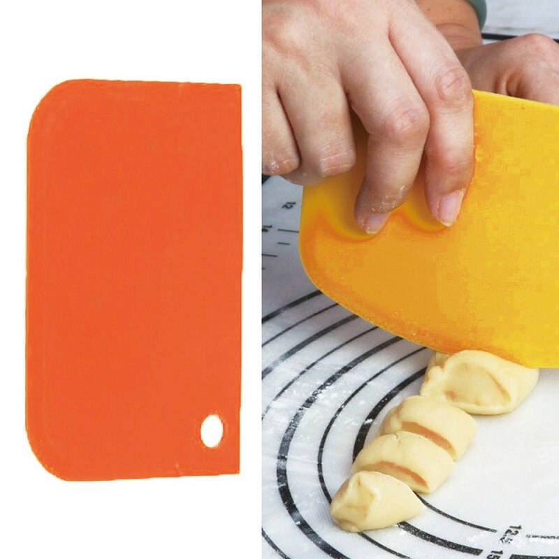 Kitchen Gadgets 3PCs/Set White Scraper Cake Blade Bread Making Spatula Cutters Cake Model Blue Silicone Decoratin Tools Kitchen Accessories