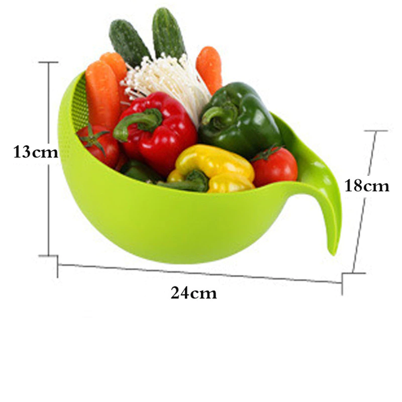 Kitchen Accessories Tools Rice Beans Peas Washing Filter Strainer Multifunction Vegatable Fruit Drin Basket Bowl Kitchen Supply Household