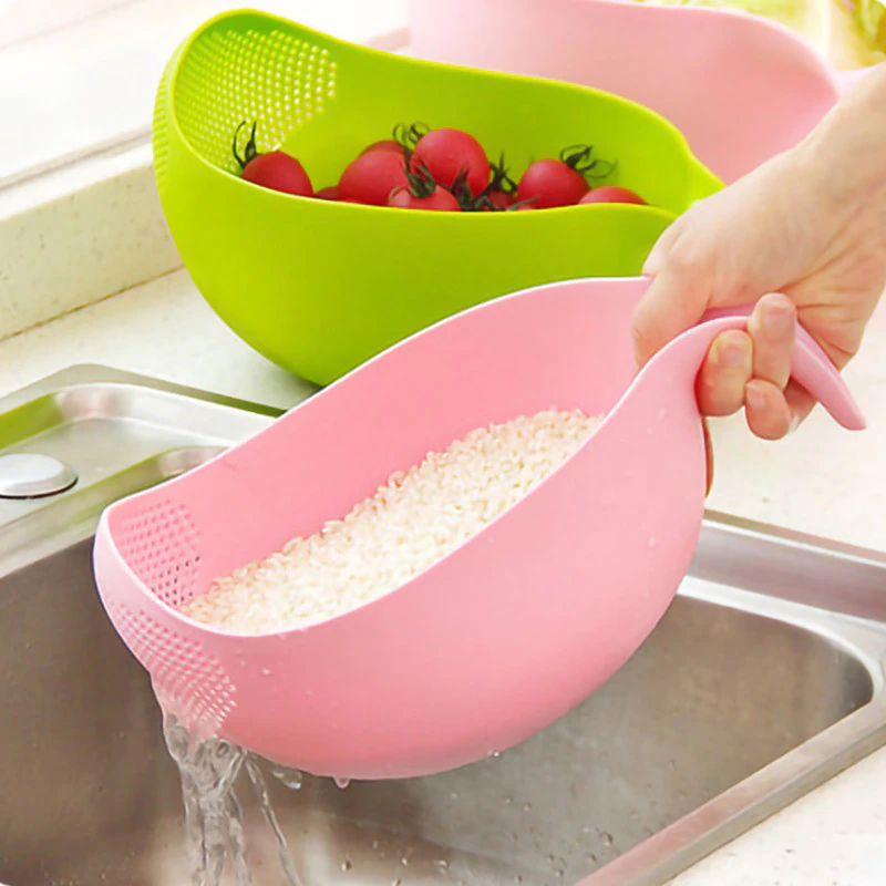 Kitchen Accessories Tools Rice Beans Peas Washing Filter Strainer Multifunction Vegatable Fruit Drin Basket Bowl Kitchen Supply Household