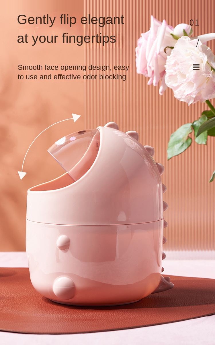 Household Daily Necessities Desktop Decoration Trash Can Cute Small Mini Table Dining Table Desk Creative Decoration Cartoon