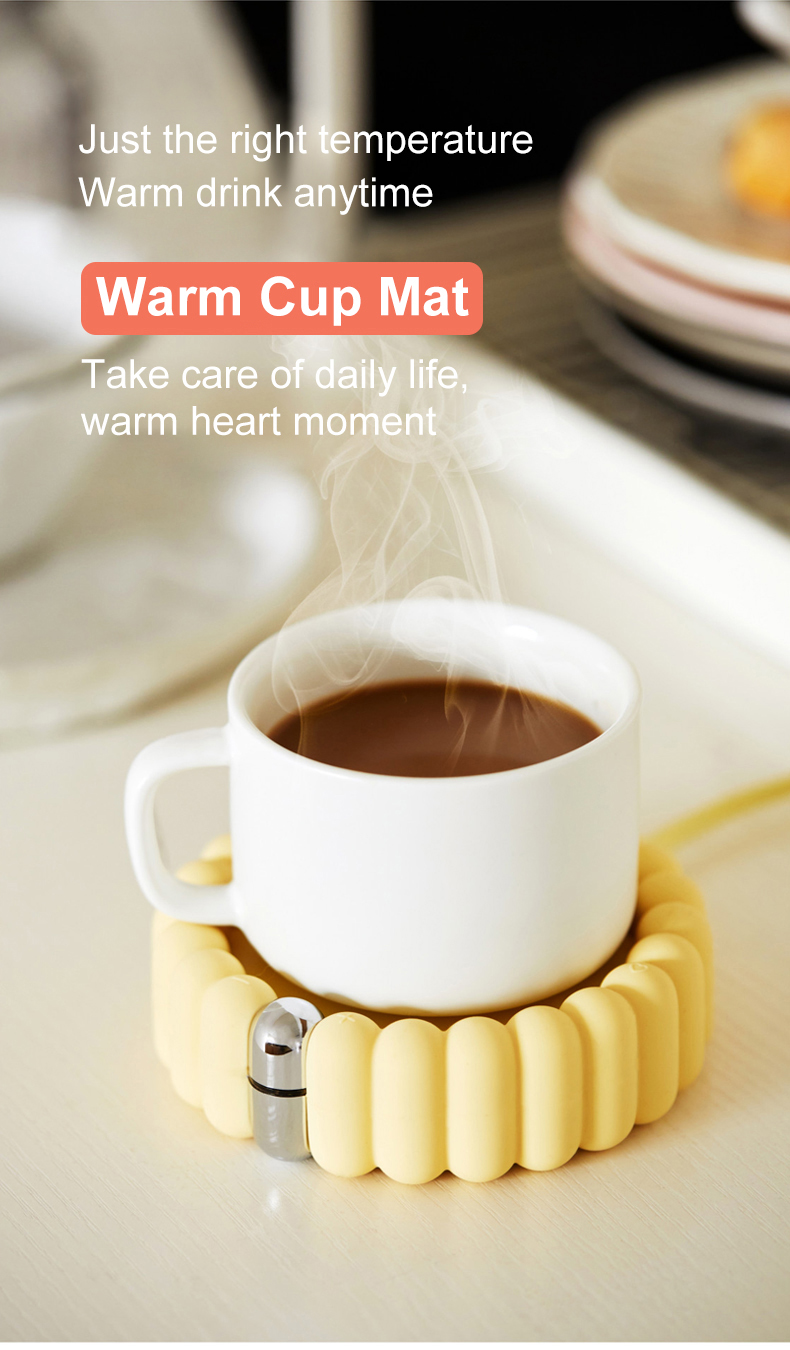 Mug Heater Coffee Mug Cup Warmer Milk Tea Water Heating Pad Cup Heater Warm Mat Constant Temperature Coaster Maker Heater Warmer