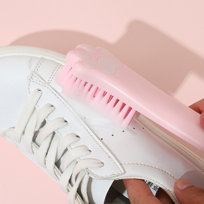 Cute Cat Paw Shoe Brush Eco-friendly Strong Decontamination Ability ABS Clothes Cleaning Brush for Home Sneakers Boot Cleaner
