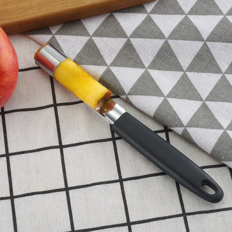 Stainless Steel Apple Pear Core Kitchen Accessories Remover Fruit Cutting Tool Candy-colored Non-slip Handle Cooking Kitchen Gadgets