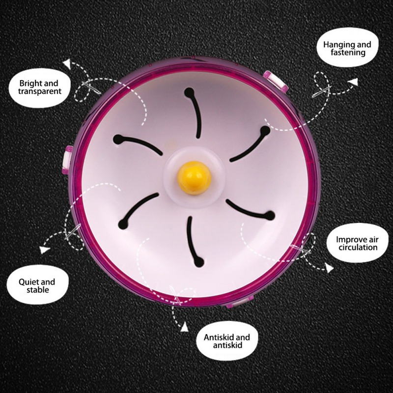 Hamster Exercise Wheel Running Disc Toy Silent Rotatory Jogging Wheel Pet Sports Wheel Toys Pet Supplies 4 Size New