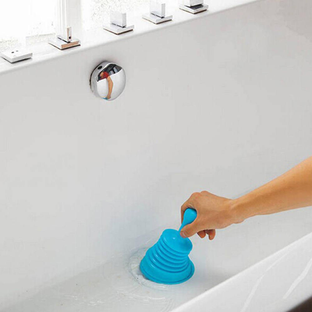Powerful Sink Drain Pipe Pipeline Dredge Suction Cup Toilet Plungers Press Cleaning Sink Drain Pipe Cleaners Tool Household Tool