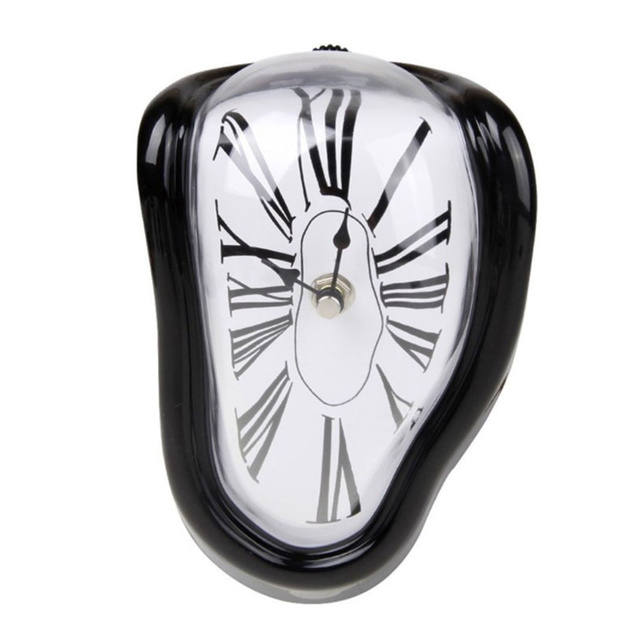 Novel Surreal Melting Distorted Wall Clocks Surrealist Salvador Dali Style Wall Watch Decoration Gift Home Garden 2022 New