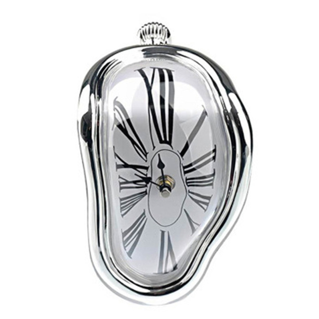Novel Surreal Melting Distorted Wall Clocks Surrealist Salvador Dali Style Wall Watch Decoration Gift Home Garden 2022 New