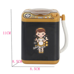Automatic Mini Washing Machine Makeup Sponge Cleaner Make Up Powder Puff Electric Cleaning Machine Children Kids Gift Play Toys
