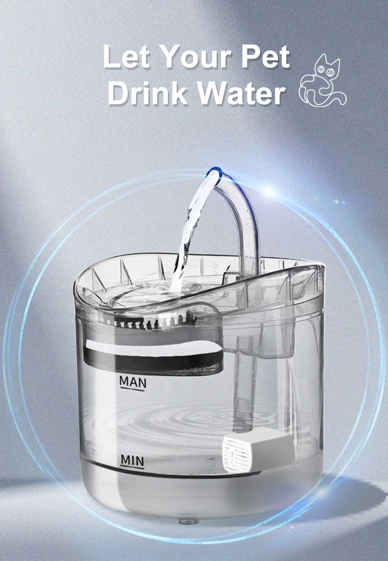 Water Dispensers Cat Water Fountain Filter Automatic Sensor Drinker for Cats Feeder Pet Auto Drinking Fountain for Cats Dogs