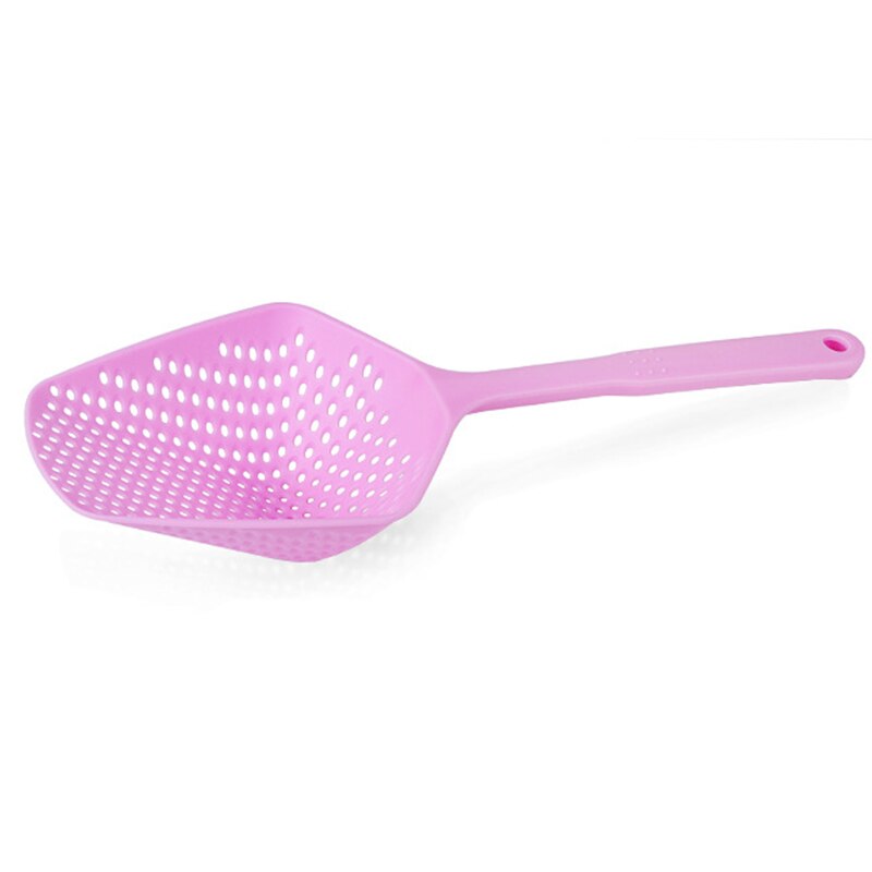 Kitchen Gadgets PP Material Plastic Filter Spoon Shovel Fried Chicken Ice Pasta Large Colander Vegetable Cooking Leaking Tools Kitchen Accessories