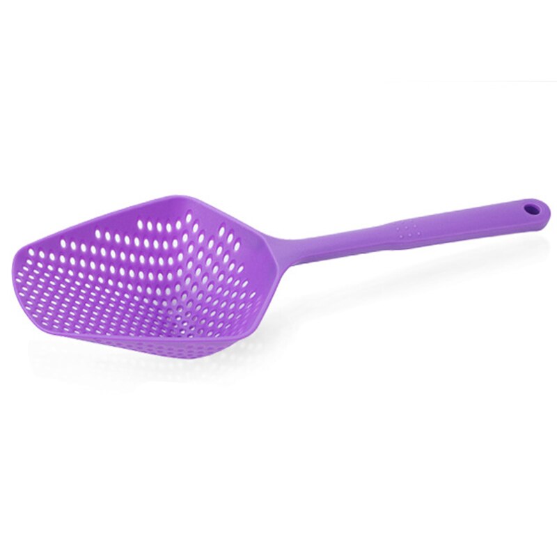 Kitchen Gadgets PP Material Plastic Filter Spoon Shovel Fried Chicken Ice Pasta Large Colander Vegetable Cooking Leaking Tools Kitchen Accessories