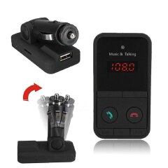 301e car MP3 Bluetooth player Bluetooth Wireless Car Kit Handfree LCD FM Transmitter Dual USB Car Charger 1A MP3 Music TF Card U Disk Player
