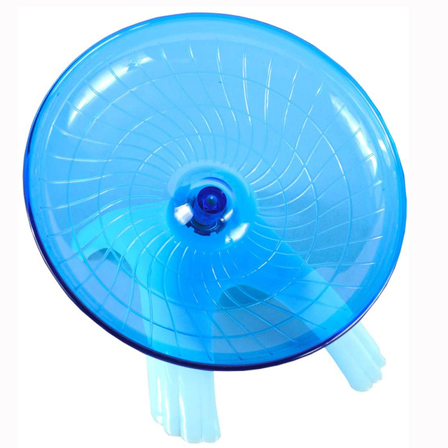 Pet Hamster Running Wheel Mute Flying Saucer Steel Axle Wheel Hedgehog Rat Running Disc Toys Small Animal Hamster Accessories