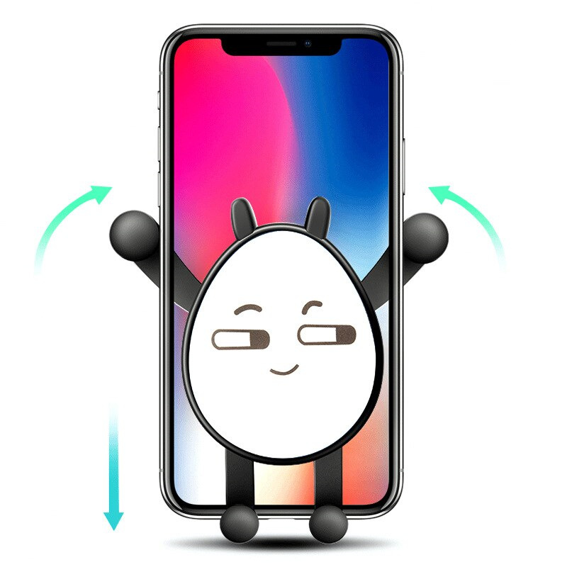 Air outlet gravity navigation support BGravity Car Phone Holder Air Vent Mount Cell Smartphone Holder for Phone In Car Smile Face Bear Mobile Phone Holder Stand GPS