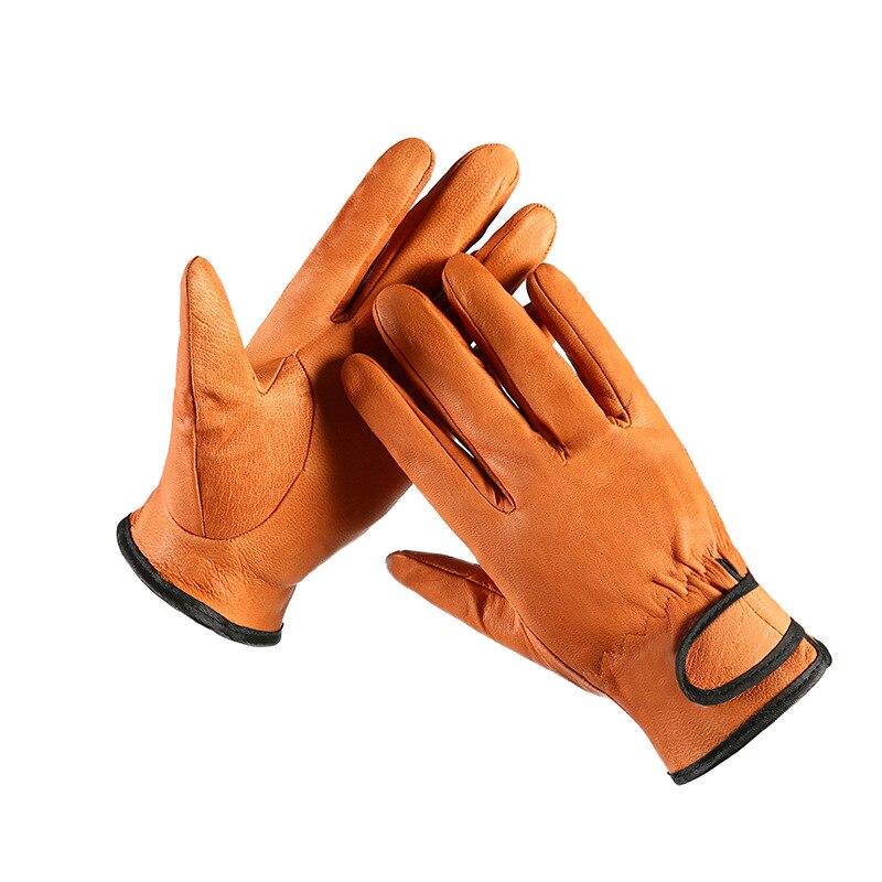 Welding gloves, labor protection, gardening Work Gloves Cotton Workers Work Welding Safety Protection Garden Sports High Temperature Operation Wear-resistant Gloves 23cm